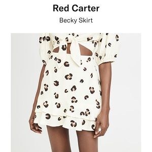 NWT Red Carter Becky Skirt